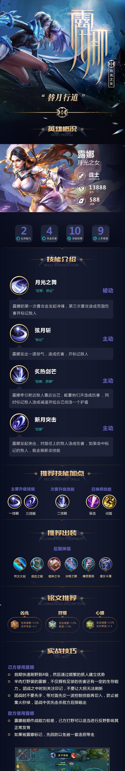 王者荣耀露娜国服账号多少钱？
