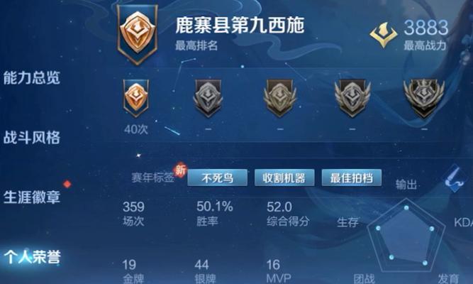 王者荣耀中荣耀战力是如何计算的？
