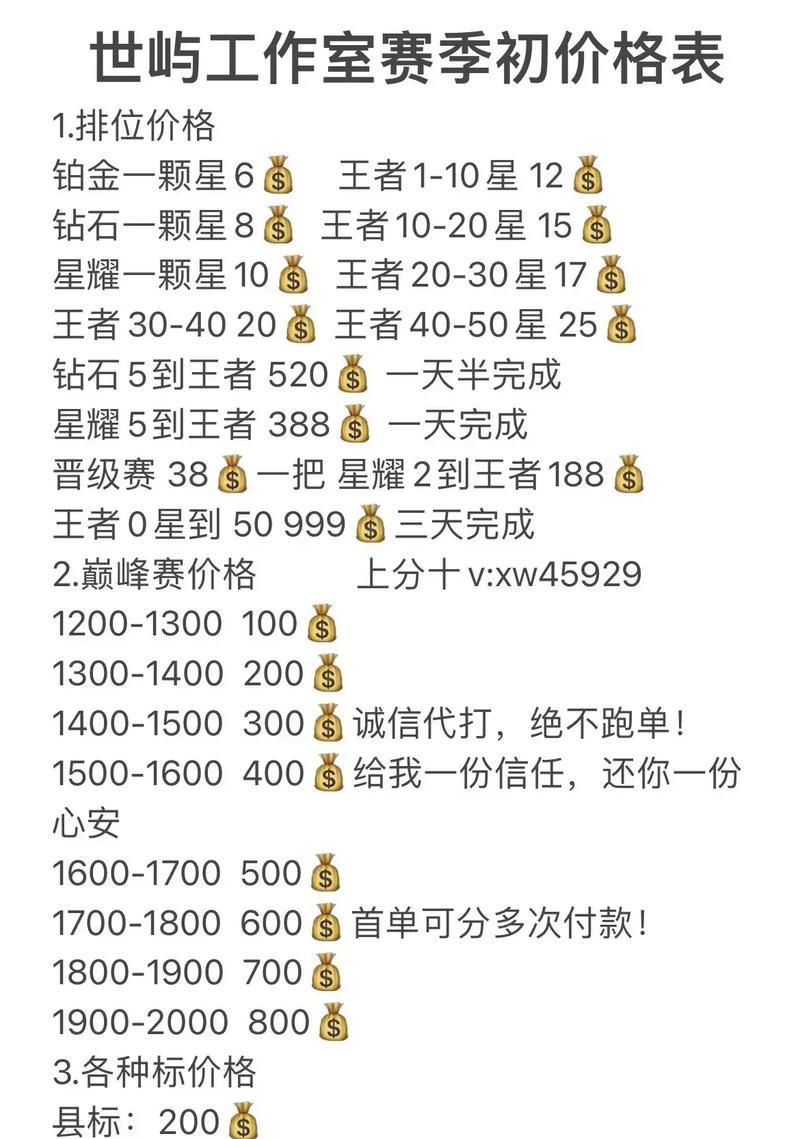 赛季初王者到荣耀王者多少钱？上分成本分析