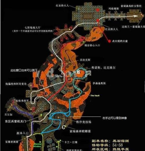 黑铁矮人前往黑石深渊的路线是什么？