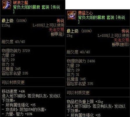 DNF金戈铁马套装属性如何？