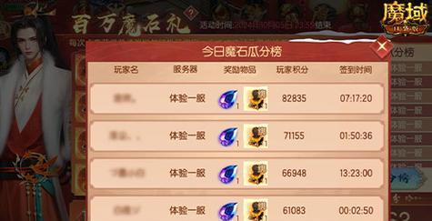 官方魔域抽奖怎么抽的啊？